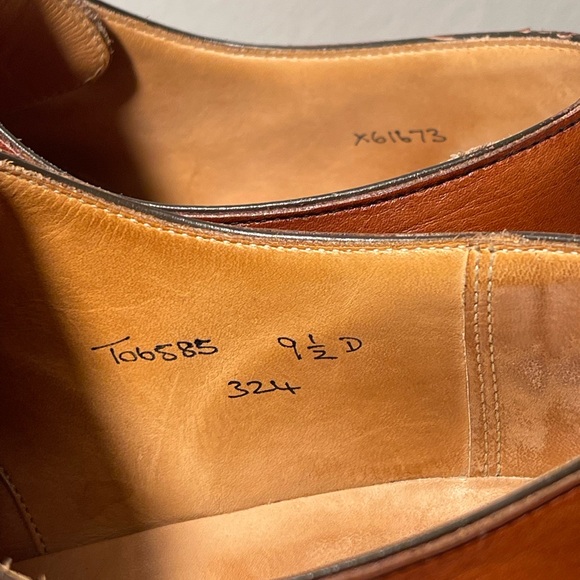 Peal & Co. Medallion Captoe Oxford Leather Shoes - T06585 Brown - US Size 9.5 - Picture 12 of 12